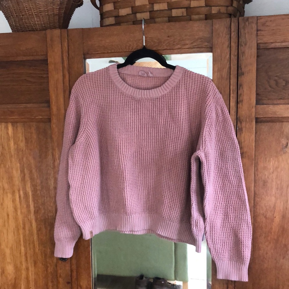 100% organic cotton knit sweater